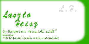 laszlo heisz business card